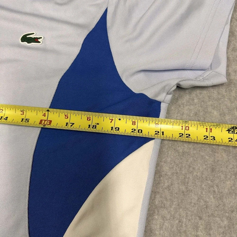 Lacoste Sport Novak Djokovic Men's T-Shirt Large Blue Ultra Dry Logo